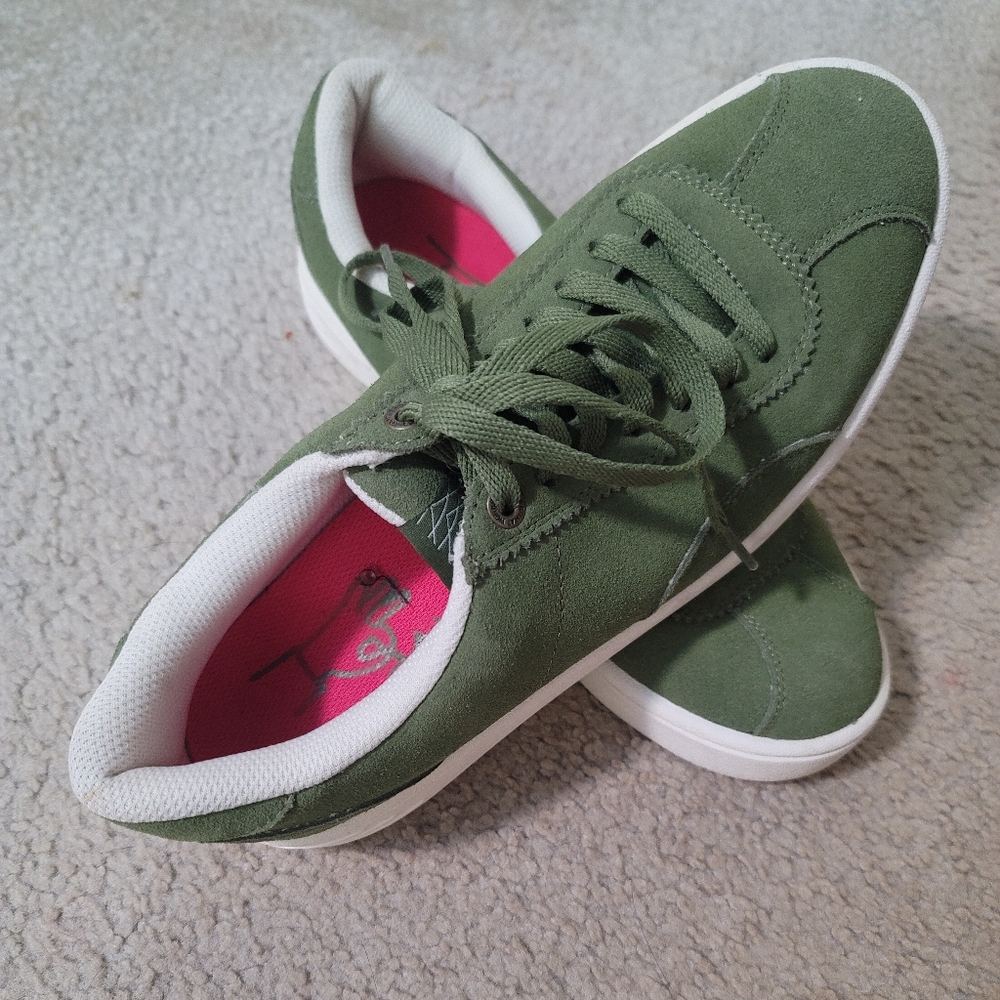 Olive Green Proper Skateboarding Shoes